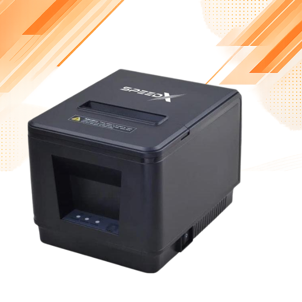 Speed-X 400UL thermal printer USB and LAN ports