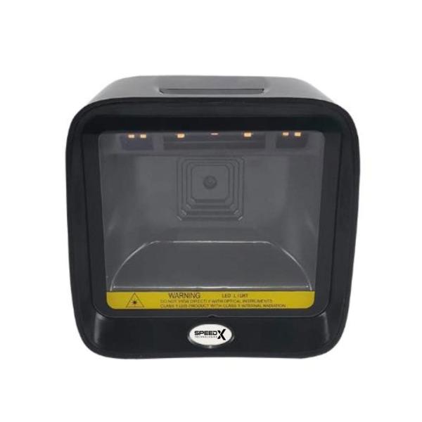 Speed-X 9700 2D CMOS Desktop Barcode Scanner – Auto-Sense Hands-Free USB Reader