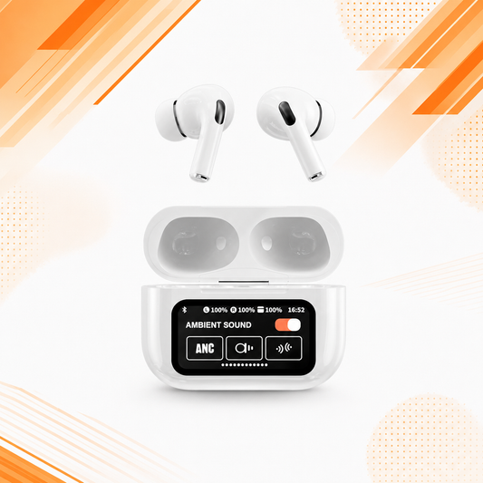 A9 Pro wireless earbuds with charging case