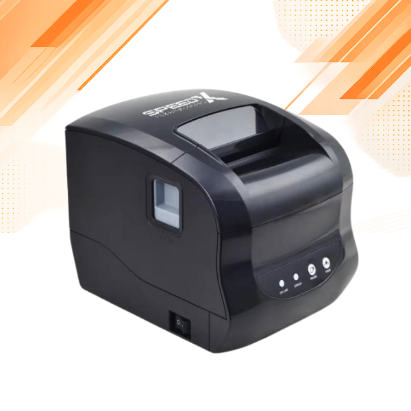 Speed-X SP-650UL thermal receipt and label printer front view