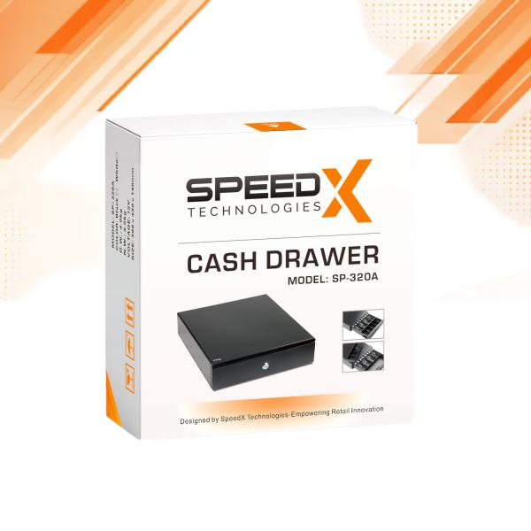 Speed-X SP-320A cash drawer front view