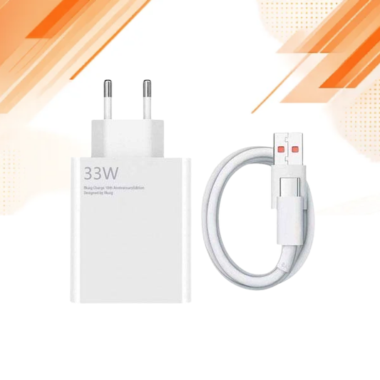 Xiaomi 33W turbo charger front view