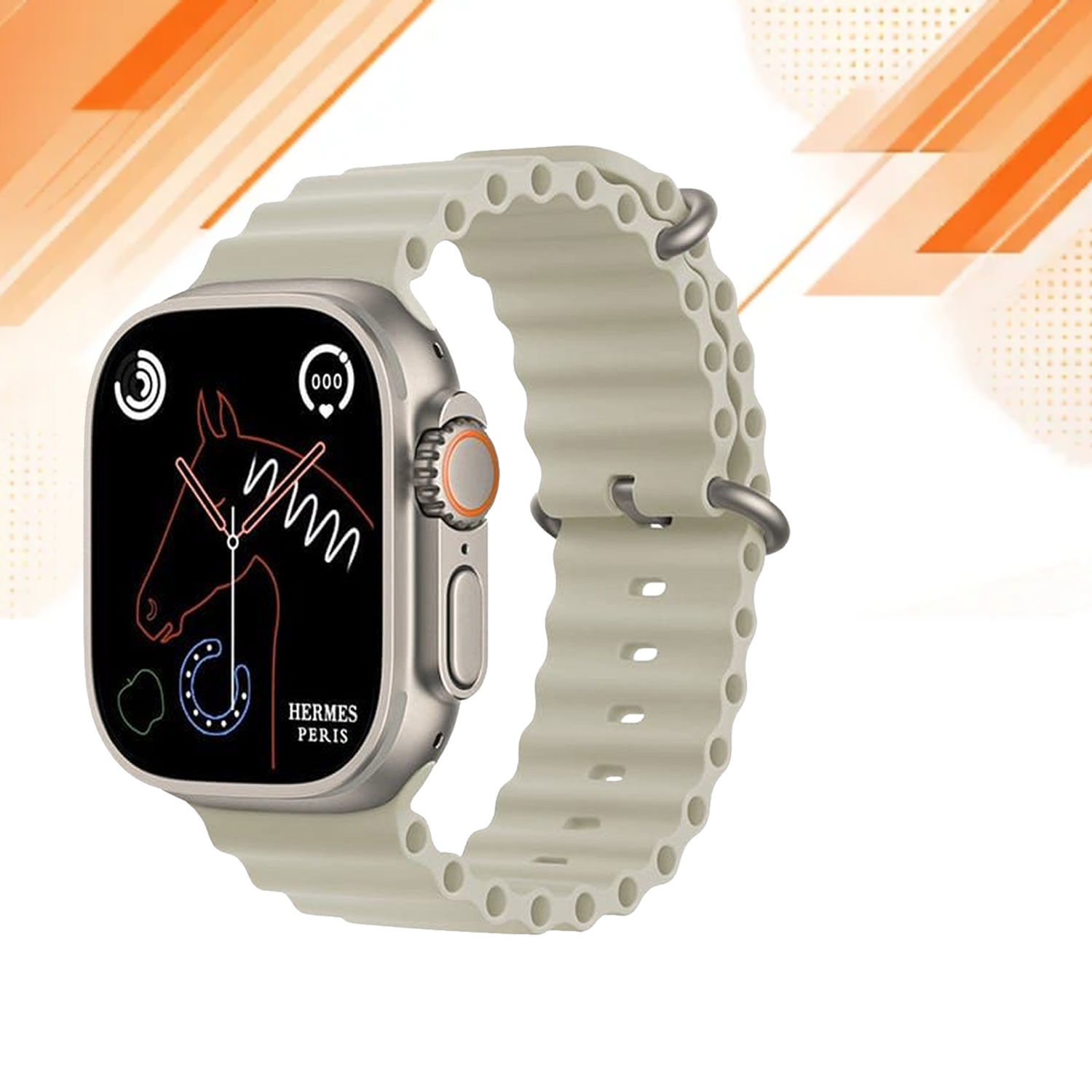 HK10 Ultra 3 AMOLED smartwatch strap close-up