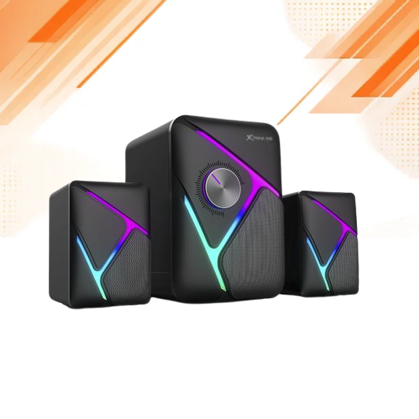 Xtrike Me SK-610 RGB gaming speakers subwoofer close-up