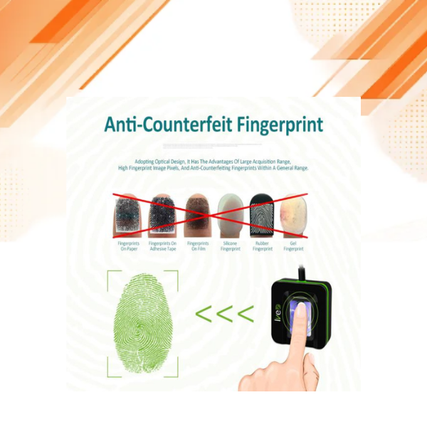 Details given how to scan thumb at ZKTeco Live20R