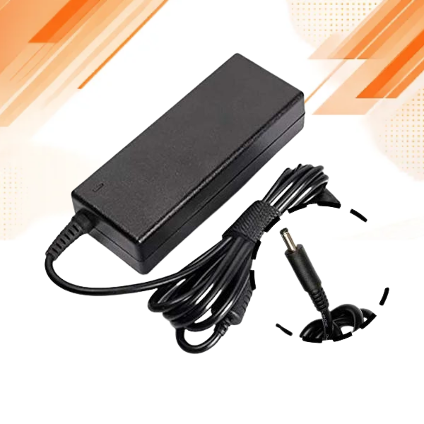 Dell 90W laptop charger new pin connector close-up