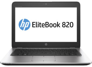 HP EliteBook 820 G3 laptop closed lid front view
